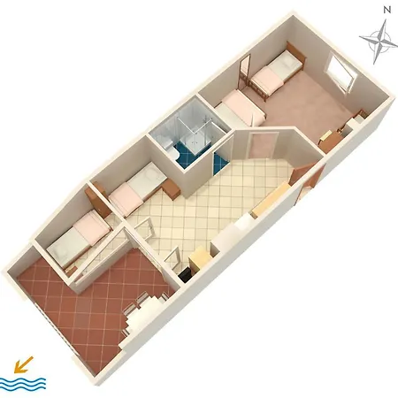 Apartments By The Sea Mandre - Pag - 4098 Apartman Mandre